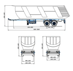 966693 - 2-axle semitrailer tipper for transporting bulk goods