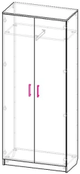 Double-leaf wardrobe G8