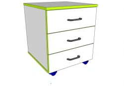 Wooden office cabinet