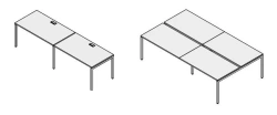 Group of office desks. Set of furniture "Rio Project"