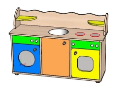 Cupboard-shelving "Kitchen low", Art. SIM Kitchen02