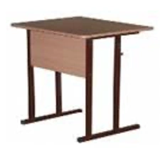 Single-seat non-adjustable pupil's table, model SU 1-6