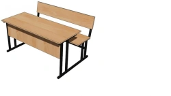 Pupil's table 2-seater monoblock SUM2