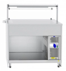 Refrigerated high-temperature display counter with neutral cabinet ???(?)-70?-04-??