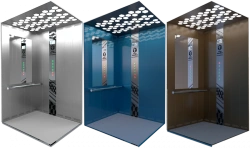 Electric passenger lift of "CLASSIC" model (LP-10010K - with machine room, capacity 1000 kg, speed 1,0 m/s)