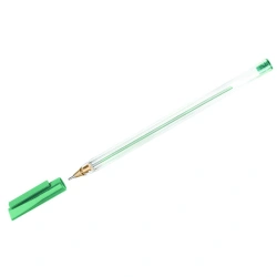 Ballpoint pen "RSH 800" green, 0, 7 mm, transparent body