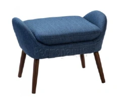Pouffe with metal frame
