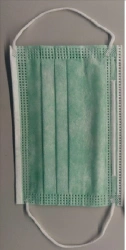 Medical disposable three-layer masks according to TU 32.50.50-007-70834095-2022, Type 2, model 2, art. MSP 2.2, colour: blue/whi