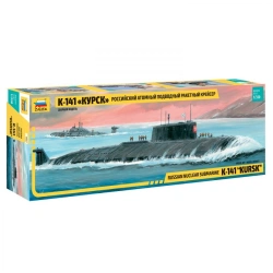 Assembled model Russian nuclear submarine missile cruiser K-141 "Kursk"