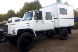 Means of transport for oil and gas well servicing type 37121, modification 37121E on the basis of GAZ 33088 chassis.