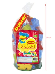 Bauer Kroha 1+ Children's Developmental Constructor Toy 50 elements in a bag article 831