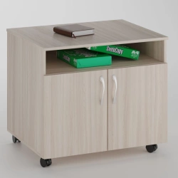 Wheeled cabinet for office equipment