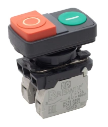 Switch with double protruding pusher 22mm plastic (CME 9)