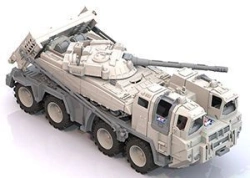 Military tractor "Arktika" with a tank
