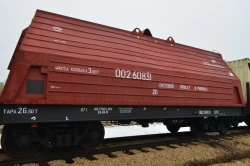 Flat wagon for rolled sheet metal, model 13-9906