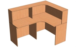 Corner reception desk. Model: SR-2