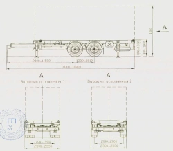 Trailer SAV 83431K (suspension: spring suspension, service brake system with ABS)
