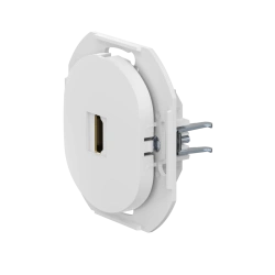 CADUCEUS ALING EON Flush-mounted socket with Keystone HDMI module type A-A, white, Art. No. E6163.0 (mechanism)