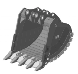 Heavy duty rock bucket RDX-252.12d/X152CC/LS/WS