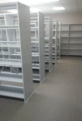 Stationary shelf rack