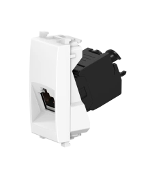 CADUCEUS ALING Experience flush-mounted computer socket Keystone RJ45 8P8C cat.6A UTP, 1M, white, art. 74225.0