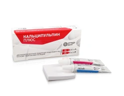 Calcipulpine Plus two-component calcium hydroxide based protective lining