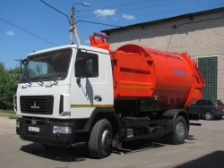 Side-loading rubbish truck KO-449-33 (based on chassis MAZ-5340C2; MAZ-534025)