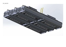 LED luminaire "Industrial Design MTM IoT" series CUBIC 260 Six modules Connection from the ends - 2 pcs - 180 degrees Connected