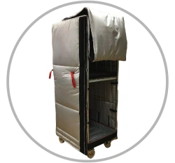 Thermocoat for foodstuffs carriage