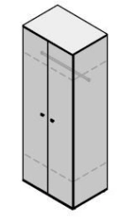 Wardrobe. Set of furniture "Gamma"