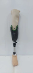 Modular tibia prosthesis PN3-89M-1 (sleeve made of injection moulded laminated plastic according to the individual positives fro