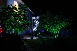 LED console (LED panel) "Flight of snowflakes" - decorative street lamp on the brackets (modifications 220V, 2