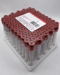 Vacuum tubes for taking blood samples without additives (fillers). Size 13x100 mm. Volume 4 ml.