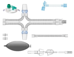 Respiratory devices for joint use with anaesthetic and resuscitation equipment, version: p