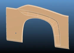 6299-401-5402505 Right middle arch panel