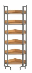 Library corner shelving unit SB-5