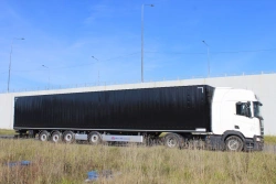 Four-axle box semitrailer (designed for transporting dangerous goods), modification BSA-544A