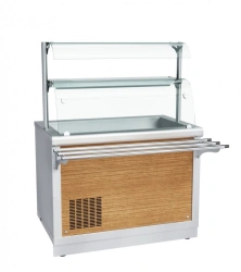 Refrigerated high-temperature display counter with neutral cabinet ???(?)-70?-02-?? (kashir.)