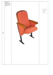 Armchair, brand "Fiesta", size:540×610/690×970, seat cushion thickness 140 mm