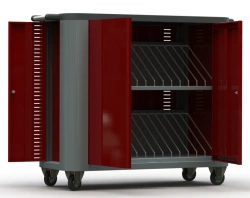 Universal charging trolleys for storing and charging cordless tools, laptops, tablets, phones TZU series