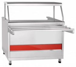 Electric counter-marmite for first courses PMES-70KM stainless steel top.