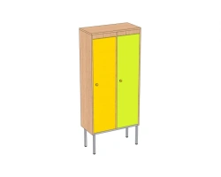 2-piece metal-framed cupboard for children's clothes SHG2-M