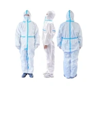 Protective coverall made of nonwoven material (100% polypropylene) medical limited period of use size S - XXXL, with