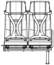 Passenger seat DS15.6840.010-PV06