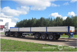 Flatbed triaxial flatbed semi-trailer SP-345