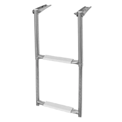 Ship's gangway telescopic folding gangway, 2 white steps, Art. No. 040101WT
