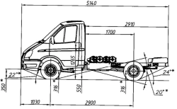 GAZelle BUSINESS chassis, Modification 33026, Dual-fuel engine (petrol/ CNG) EURO-5, N1