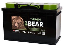 Lead battery for starting piston engines 6ST-90VLA "Tyumen BatBEAR"