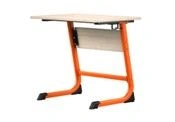 Single-seat pupil's table adjustable in height 3-7 height. gr.