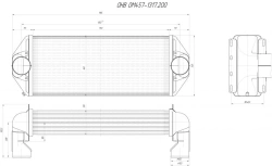 Charge air cooler OM457-1317. 200